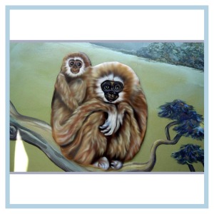 monkeys-rainforest-theme-murals-for-hospitals-pediatric-waiting-room-art