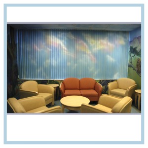 painted-blinds-airbrushed-clouds-on-vertical-blinds-hospital-art-murals-healthcare-design