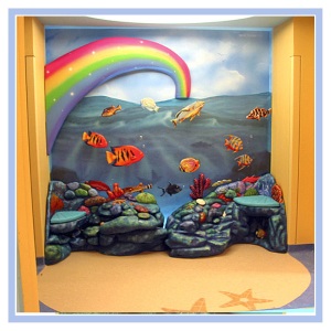 rainbow-underwater-theme-3d-fish-coral-bench-hospital-art-healthcare-design