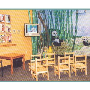 childrens-play-area-panda-bears-mural-pediatric-clinic