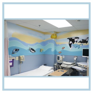 wall-decal-fish-hospital-art-healthcare-design-laboratory-artwork-lighthouse-color-swirls-airbrush-sky-orcas