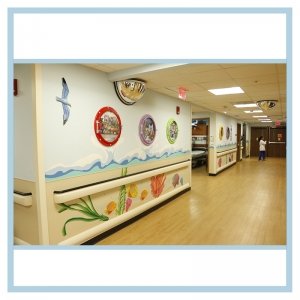 3d-mural-emergency-room-wall-art-porthole-frames-coral-designs-waves