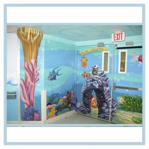 peds-entrance-wall-mural-hospital-design-3d-fish-3d-coral