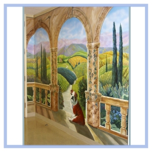 tuscany-columns-landscape-mural-hospital-art-healthcare-design