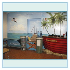 pelican-octopus-mural-nautical-theme