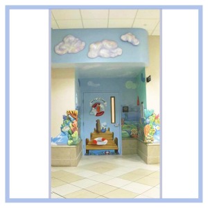 3d-clouds-oncology-entrance-in-hospital-design-tropical-nautical-themed-artwork