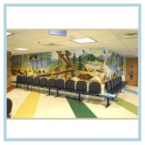 forest-theme-hospital-art-healthcare-design-3d-mural-with-52-animals