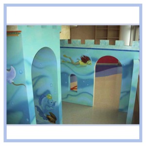 childrens-areas-in-hospitals-beach-theme-fish-sandcastle-healthcare-art