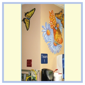 3d-mural-hospital-art-healthcare-design-childrens-waiting-room-butterflies-underwater-theme