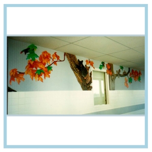 3d-bears-fall-leaves-hospital-art-healthcare-design