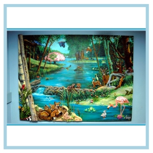 3d-mural-animals-hospital-art-healthcare-design