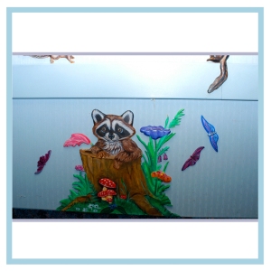 raccoon-3d-wall-art-healthcare-design-custom-project