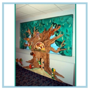 treehouse-donation-wall-3d-art-hospital-design-healthcare-art