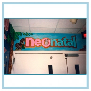 neonatal signage-hospital-wayfinding-healthcare-design-wall-art