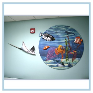 3d-mural-terns-flying-over-ocean-mural-hospital-art-healthcare-design-tropical-fish-stingray-close-up