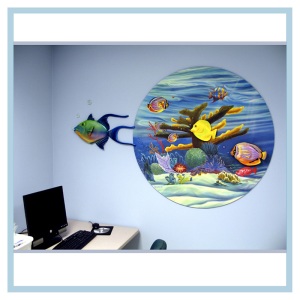 3d-mural-terns-flying-over-ocean-mural-hospital-art-healthcare-design-tropical-fish