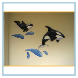 orcas-on-hospital-wall-3d-art-healthcare-design