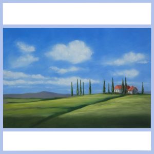 vibrant blue tuscany