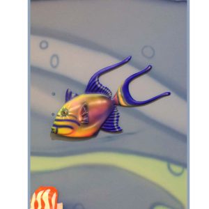 queen triggerfish wall art