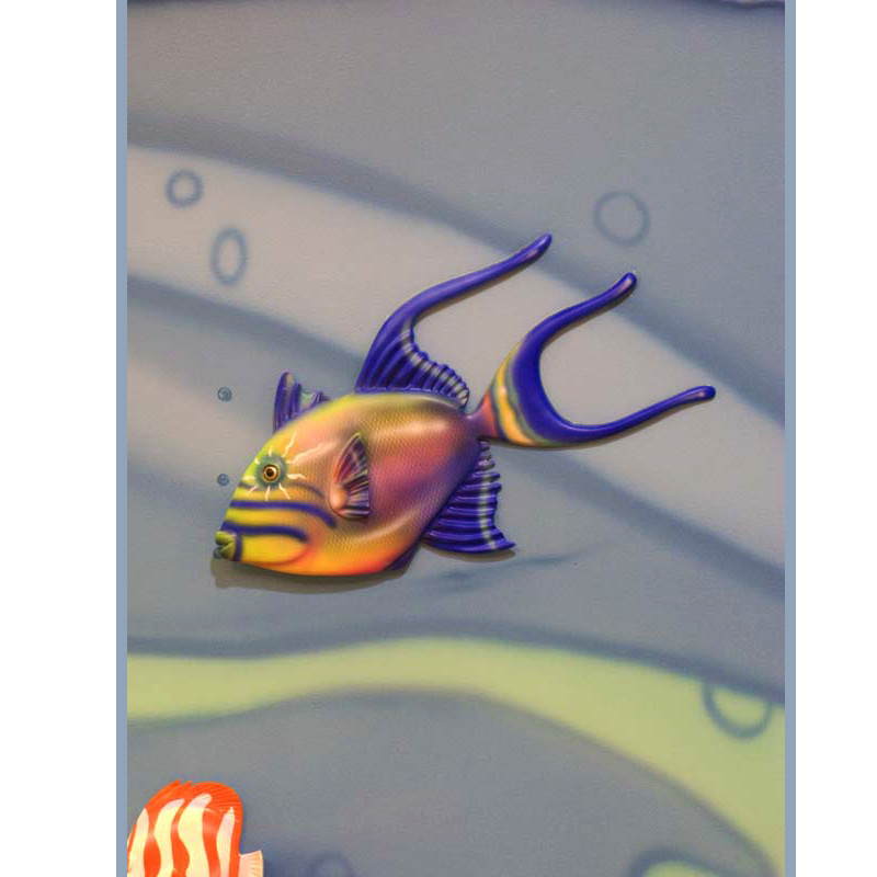 Trigger Fish Metal Art