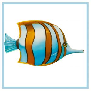 Gold Barred Butterfly Fish