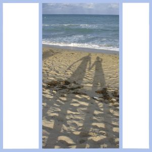 shadows on the beach