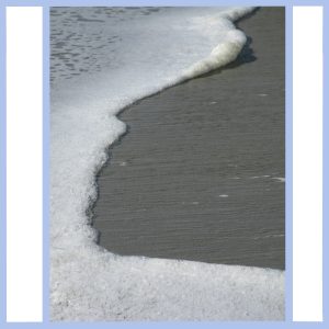 beach foam print